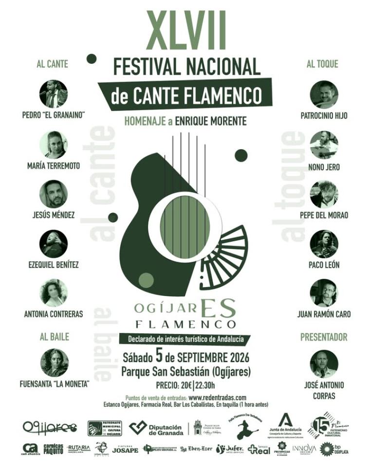 🎶 El flamenco vuelve a escribir una página importante en Ogíjares.  
  
El próximo 5 de septiembre, nuestro municipio celebra la XLVII edición del...